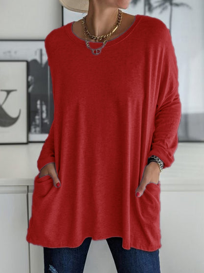 Full Size Round Neck Long Sleeve Top