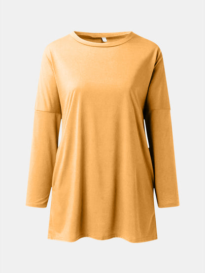 Full Size Round Neck Long Sleeve Top