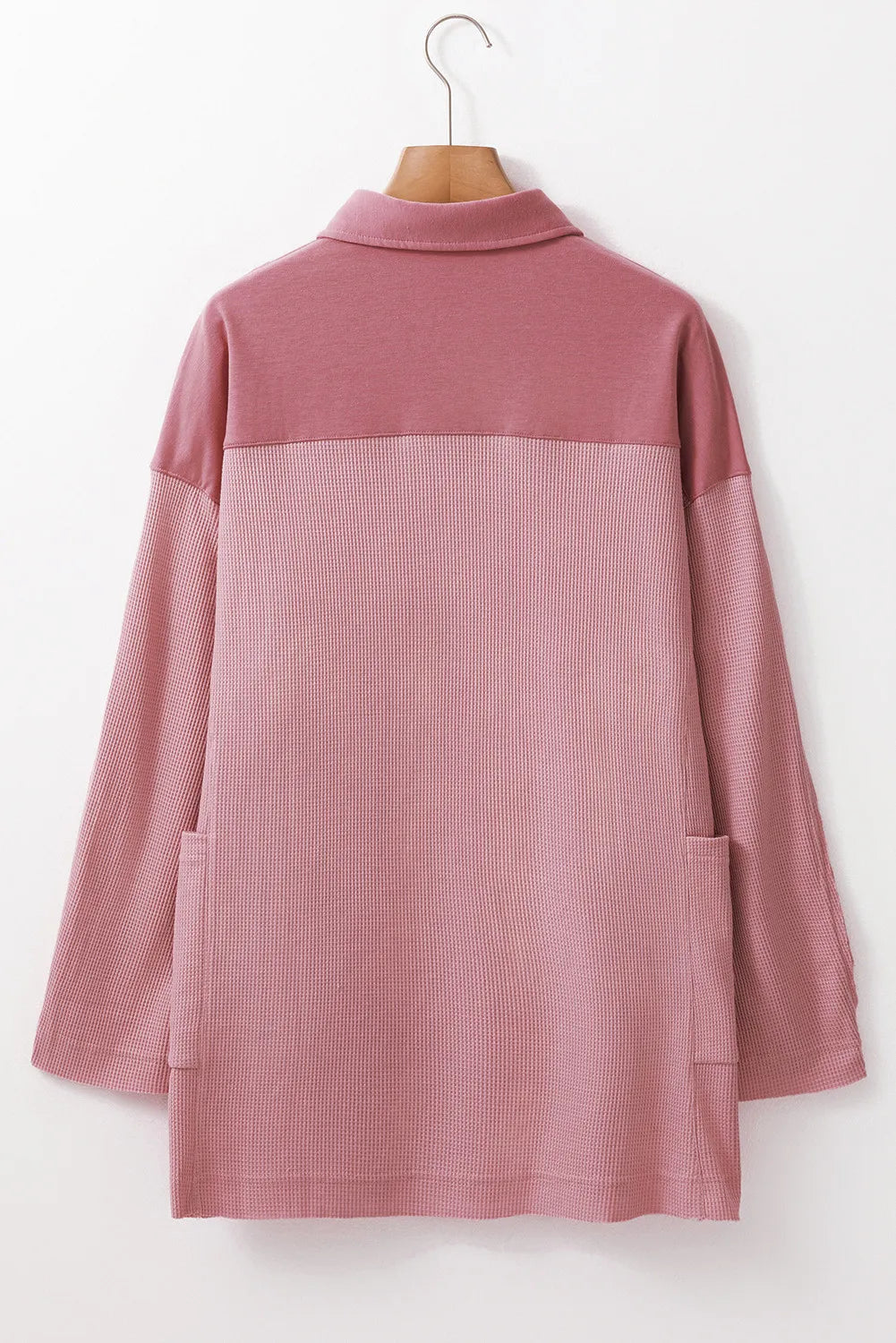 Half Button Long Sleeve Top