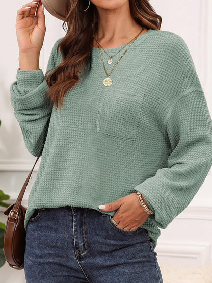 Round Neck Long Sleeve Top