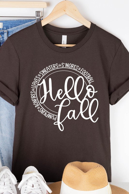 Hello Fall Side Graphic Tee