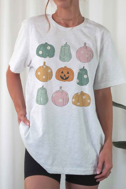 Multi Vintage Pumpkins Graphic Tee