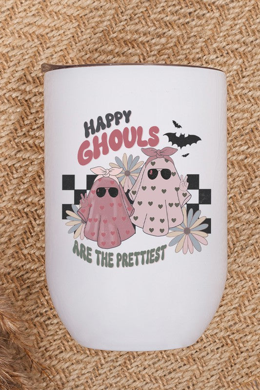 Halloween Happy Ghouls Prettiest Wine Cup