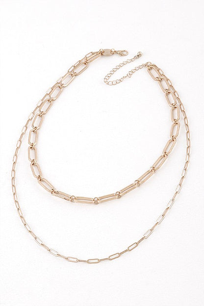 Mixed Chain Layered Necklace