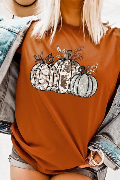 Animal Print Pumpkins Graphic Tee