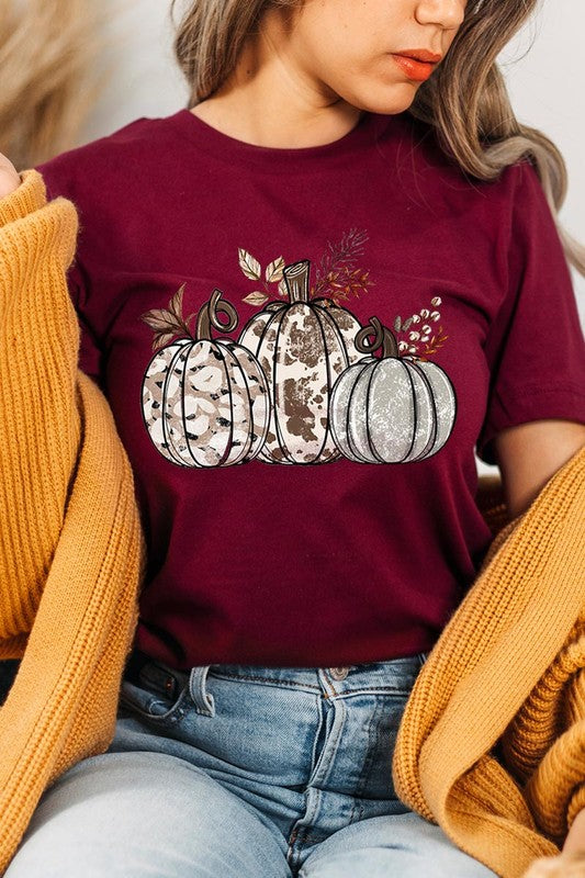 Animal Print Pumpkins Graphic Tee