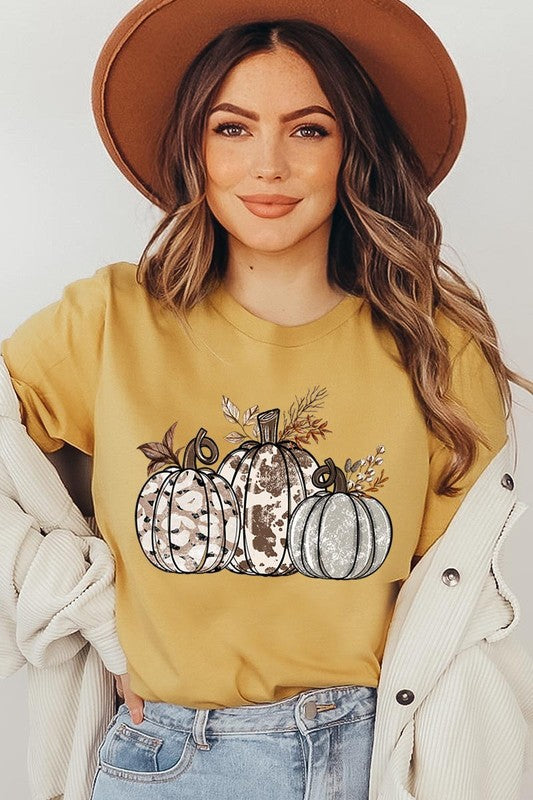 Animal Print Pumpkins Graphic Tee