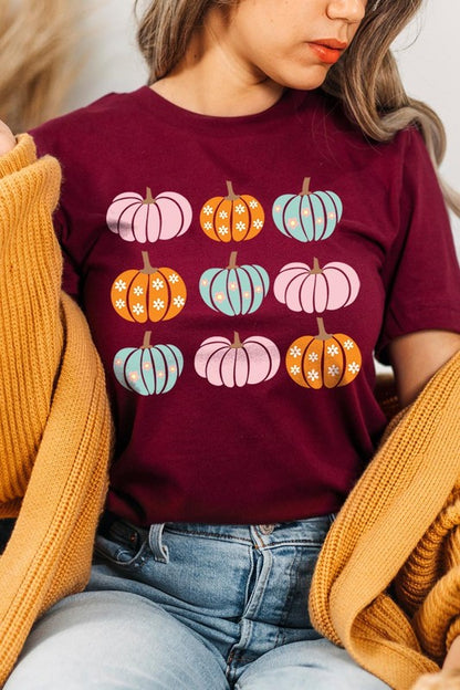 Cute Groovy Pumpkins  Graphic Tee