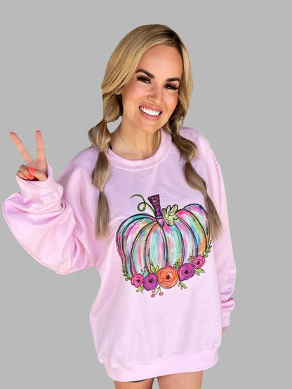 Bright Pumpkin Crewneck Sweatshirt