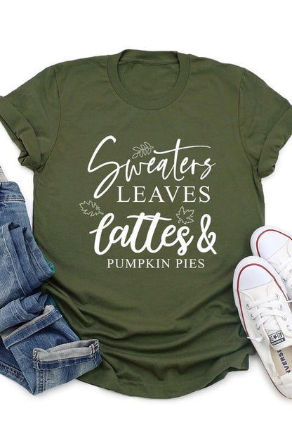 Sweaters,Leaves Graphic Tee