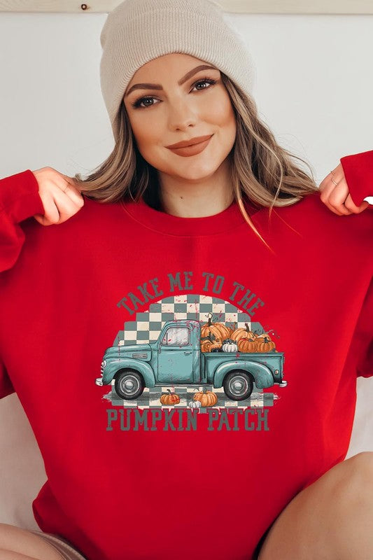 Take Me To The Pumpkin Patch Fleece Sweatshirts