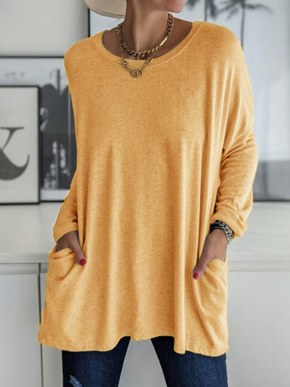 Full Size Round Neck Long Sleeve Top