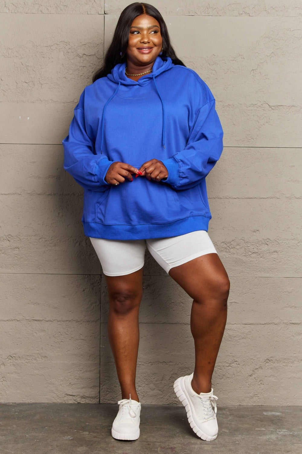 Drawstring Long Sleeve Hoodie