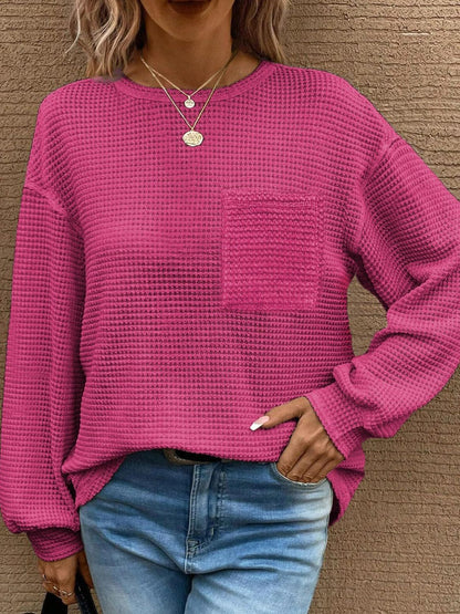 Round Neck Long Sleeve Top