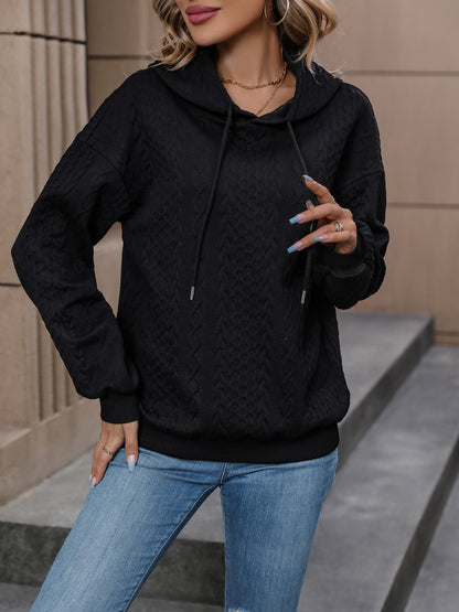 Drawstring Long Sleeve Hoodie