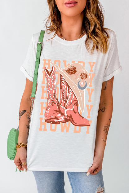 Graphic Round Neck Short Sleeve Tee