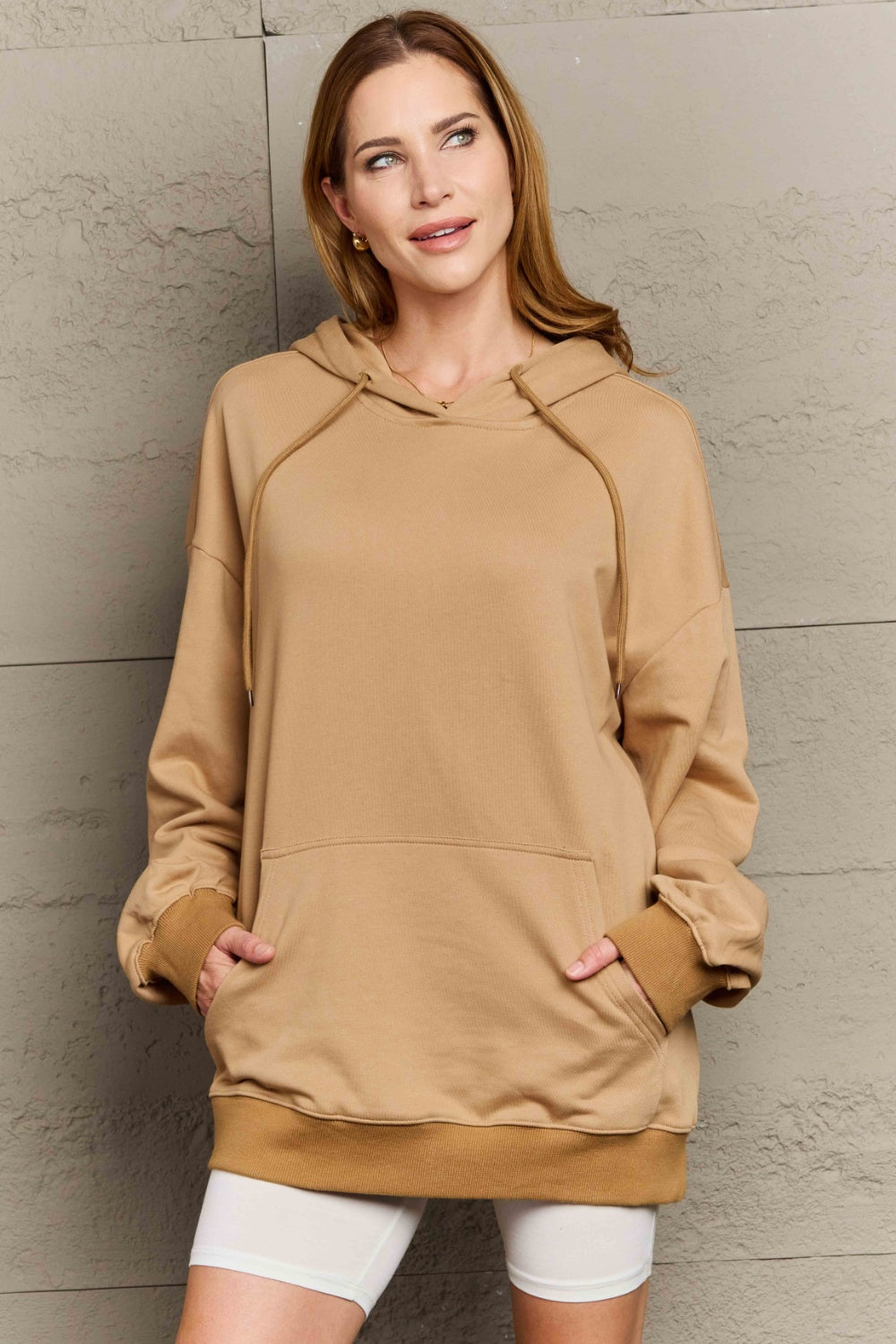 Drawstring Long Sleeve Hoodie