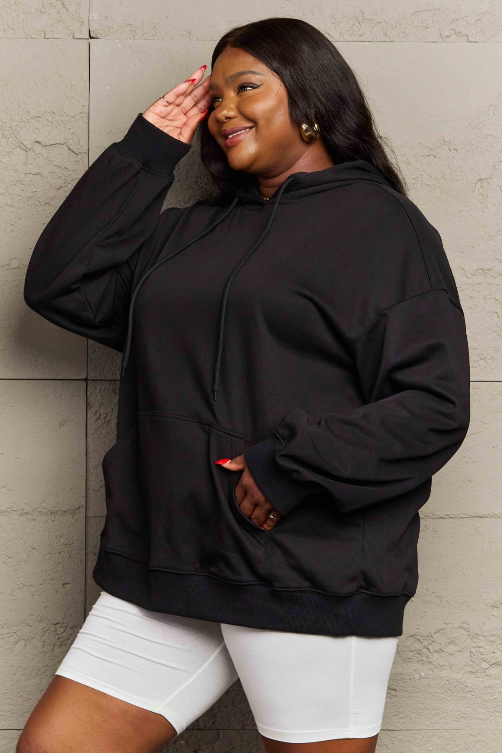 Drawstring Long Sleeve Hoodie