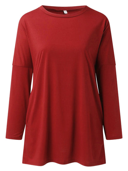 Full Size Round Neck Long Sleeve Top