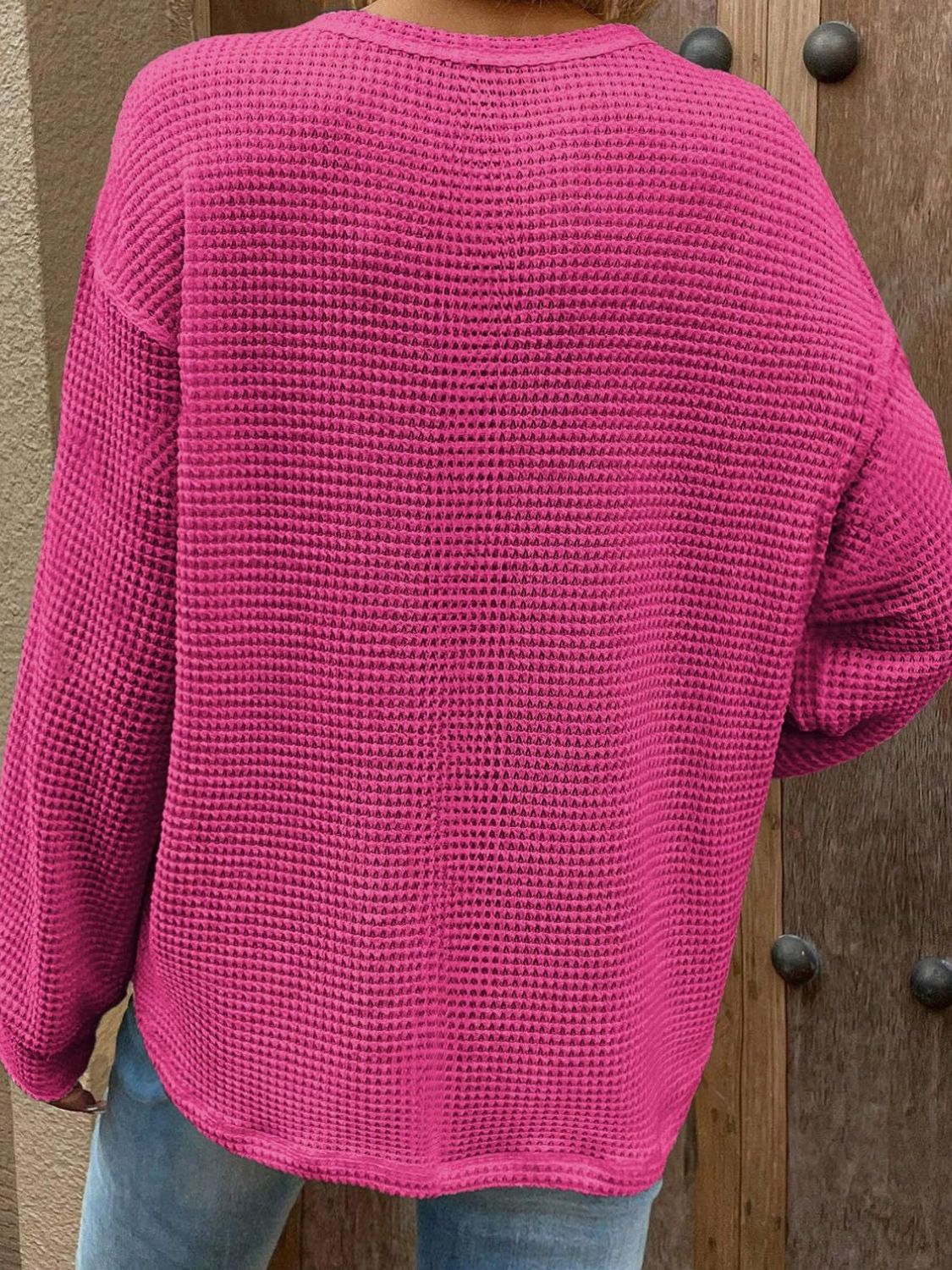 Round Neck Long Sleeve Top